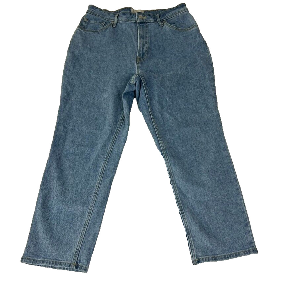 Everlane Jeans Womens 32 Crop The Curvy Cheeky High-Rise Organic Cotton Light